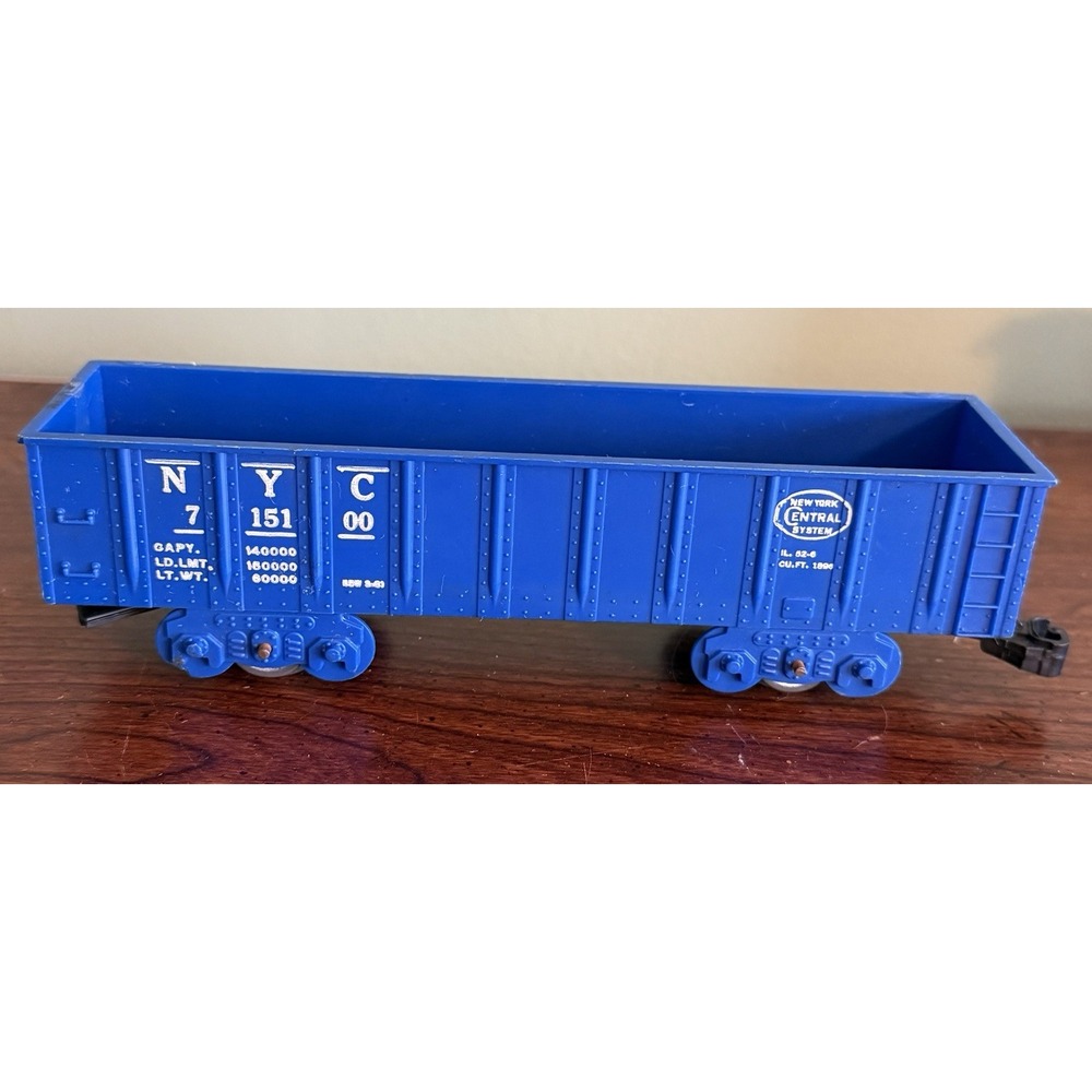 Marx New York Central Post War Gondola 715100 Blue No Box